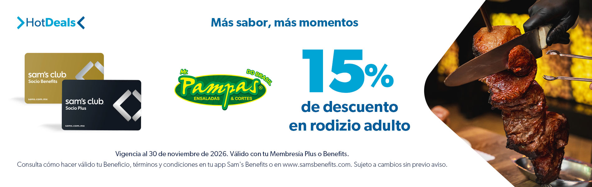 Sam's Club samsclub samsbenefits hazte socio cine viajes hot deals restaurantes educacion ropa accesorio mascotas salud entretenimiento fitness puntos